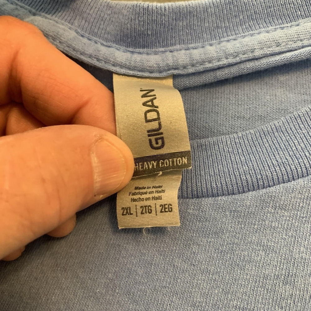 Gildan Fat Bottomed Gulls Shirt Mens 2XL Blue New Orleans Graphic Tee T-Shirt - Picture 4 of 9
